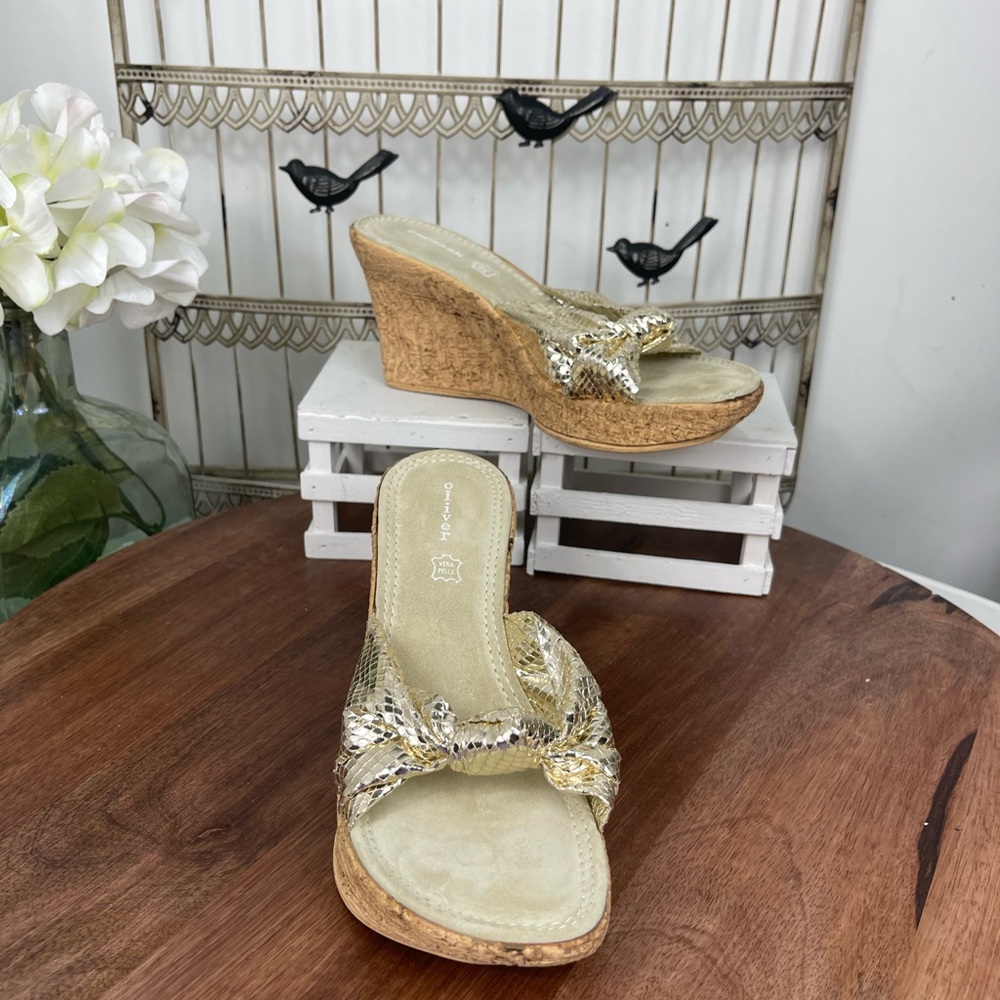 Oliver Vick Womens Wedges w/Knot size 9.